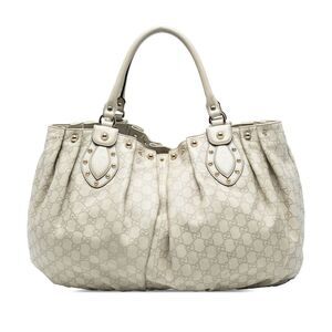 Gucci Large Guccissima Studded Pelham Tote